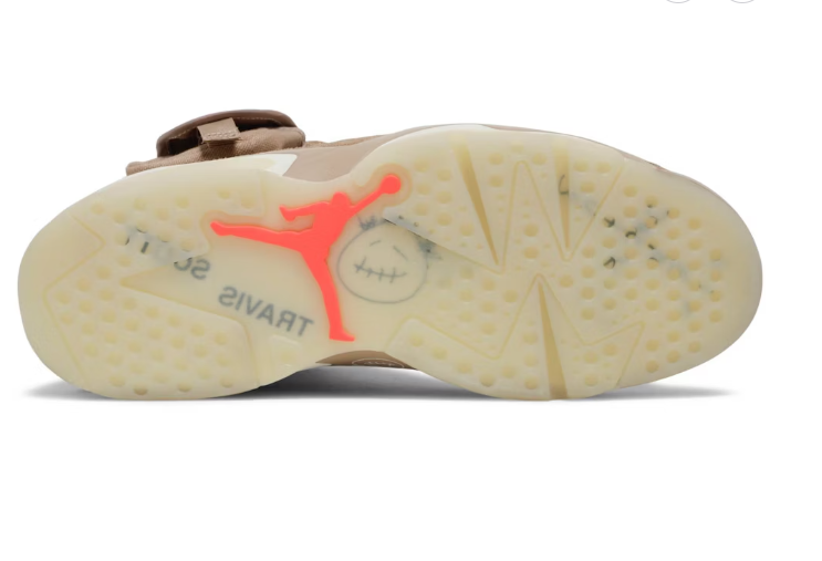 TENIS NIKE AIR JORDAN 6 RETRO SP X TRAVIS SCOTT BRITISH KHAKI