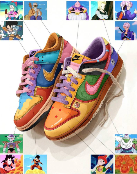 TENIS NIKE DUNK LOW DRAGON BALL Z