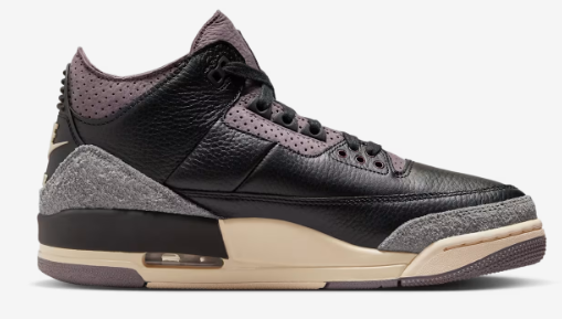 TENIS NIKE AIR JORDAN 3 RETRO OG SP X A MA MANIERE BLACK VIOLET ORE