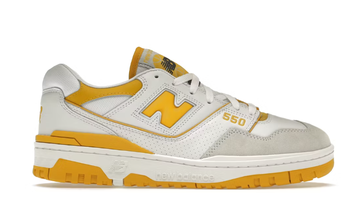 TENIS NEW BALANCE 550 SEA SALT VARSITY GOLD