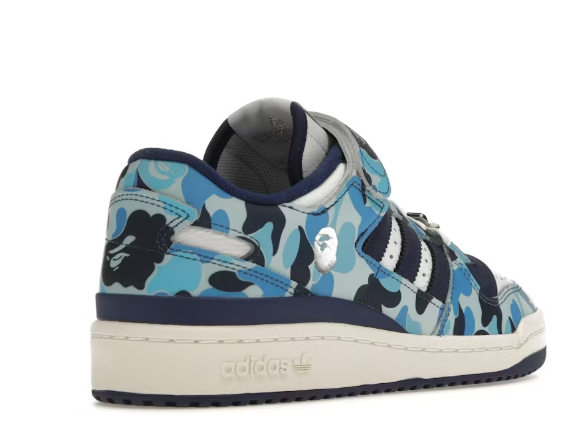 TENIS ADIDAS FORUM 84 LOW BAPE 30TH ANNIVERSARY BLUE CAMO