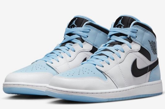 TENIS NIKE AIR JORDAN 1 MID SE ICE BLUE