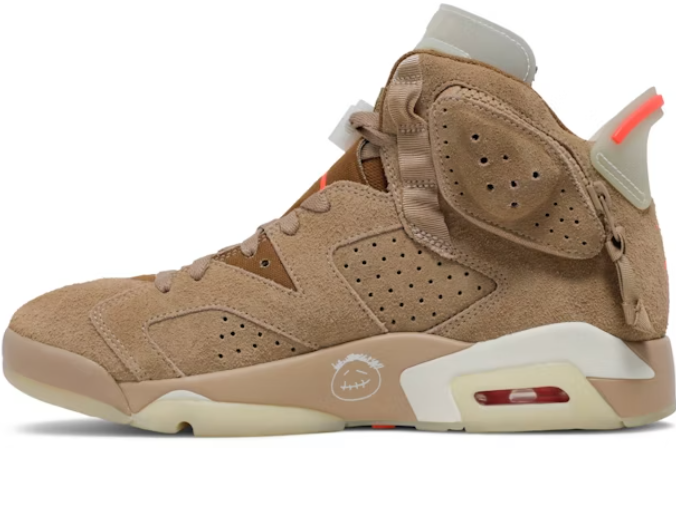 TENIS NIKE AIR JORDAN 6 RETRO SP X TRAVIS SCOTT BRITISH KHAKI