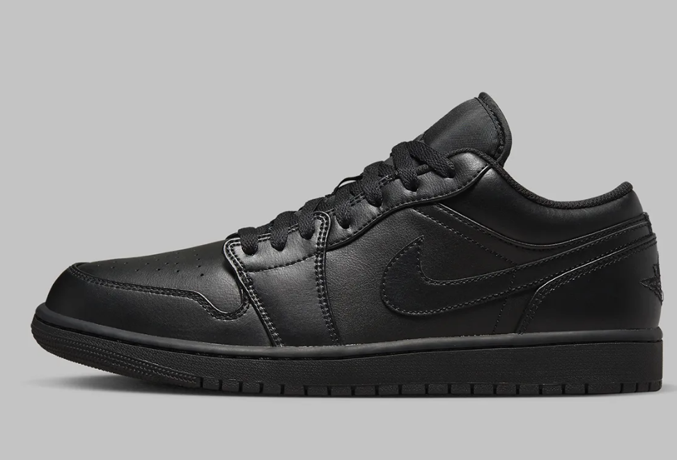 TENIS NIKE ALL BLACK AIR JORDAN 1 LOW