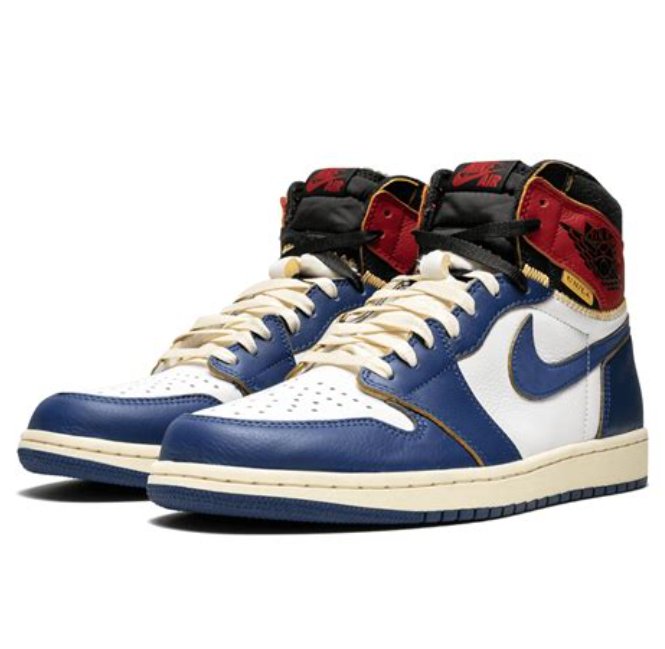 TENIS NIKE AIR JORDAN 1 RETRO HIGH UNION LOS ANGELES BLUE TOE