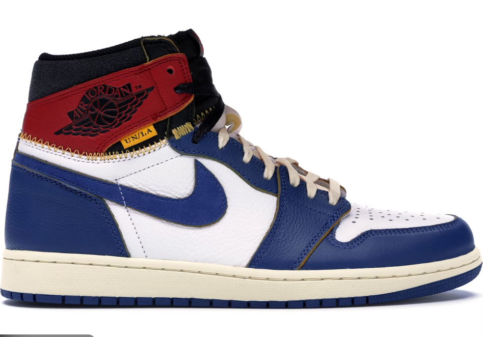 TENIS NIKE AIR JORDAN 1 RETRO HIGH UNION LOS ANGELES BLUE TOE
