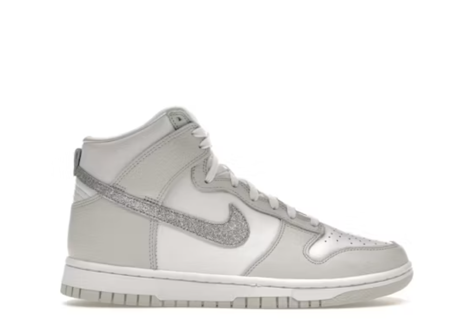 TENIS NIKE DUNK HIGH SILVER SWOOSH