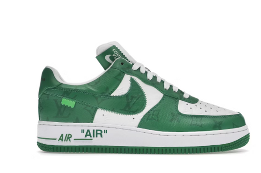 TENIS LOUIS VUITTON NIKE AIR FORCE ONE LOW BY VIRGIL ABLOH WHITE GREEN
