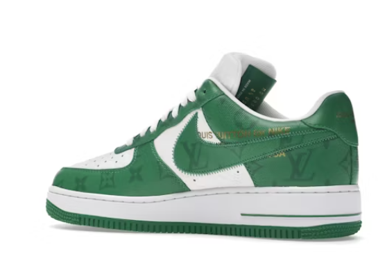 TENIS LOUIS VUITTON NIKE AIR FORCE ONE LOW BY VIRGIL ABLOH WHITE GREEN