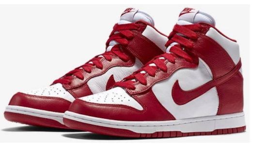 TENIS NIKE DUNK HIGH CHAMPIONSHIP WHITE RED