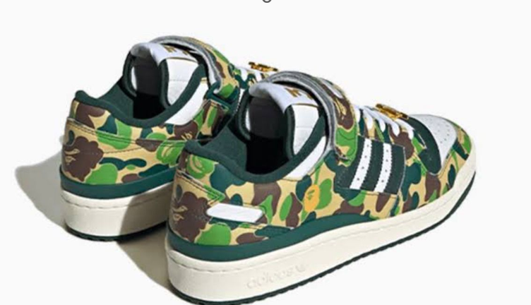 TENIS ADIDAS FORUM 84 LOW BAPE 30TH ANNIVERSARY GREEN CAMO