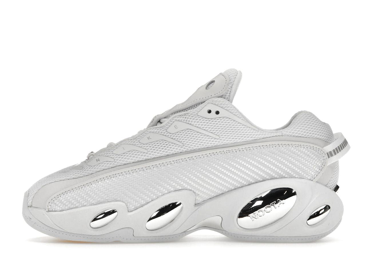 TENIS NIKE NOCTA GLIDE X DRAKE WHITE CHROME