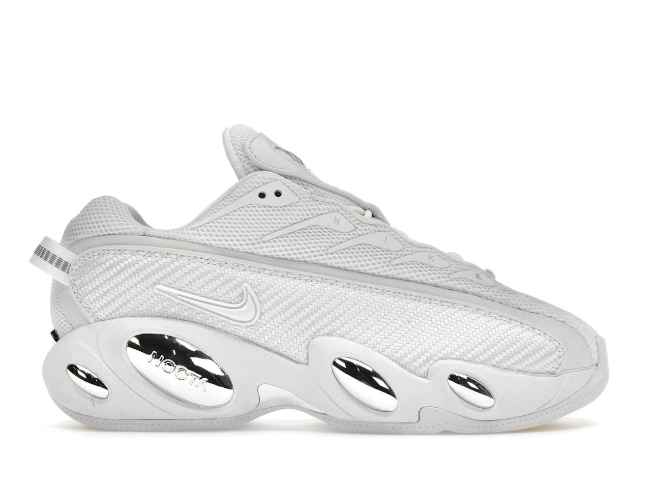 TENIS NIKE NOCTA GLIDE X DRAKE WHITE CHROME